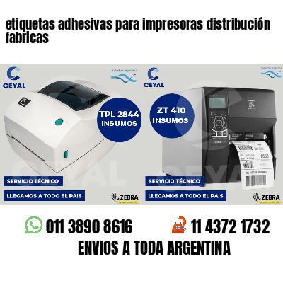 etiquetas adhesivas para impresoras distribución fabricas