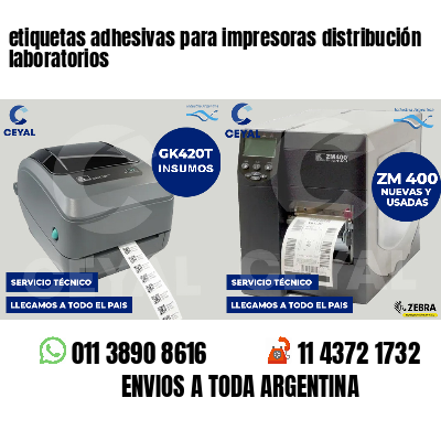etiquetas adhesivas para impresoras distribución laboratorios