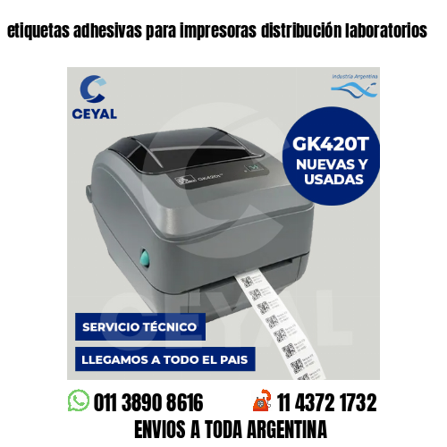 etiquetas adhesivas para impresoras distribución laboratorios