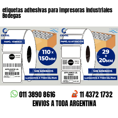 etiquetas adhesivas para impresoras industriales Bodegas
