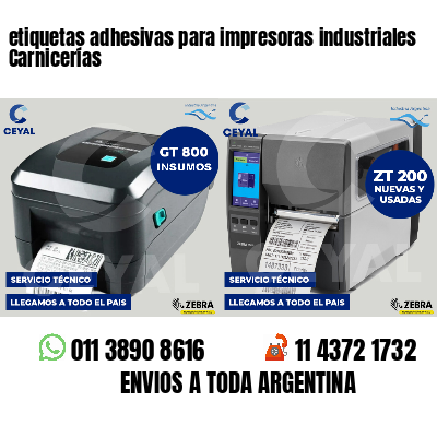 etiquetas adhesivas para impresoras industriales Carnicerías