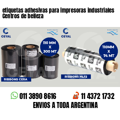 etiquetas adhesivas para impresoras industriales Centros de belleza