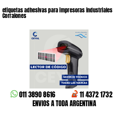 etiquetas adhesivas para impresoras industriales Corralones