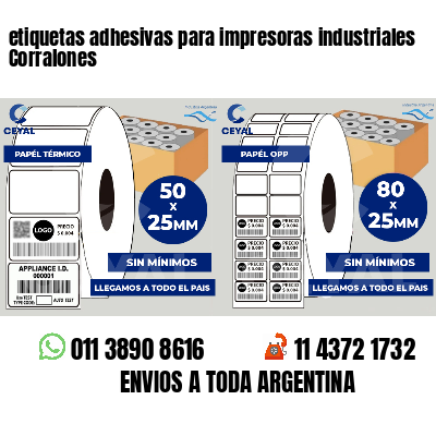 etiquetas adhesivas para impresoras industriales Corralones