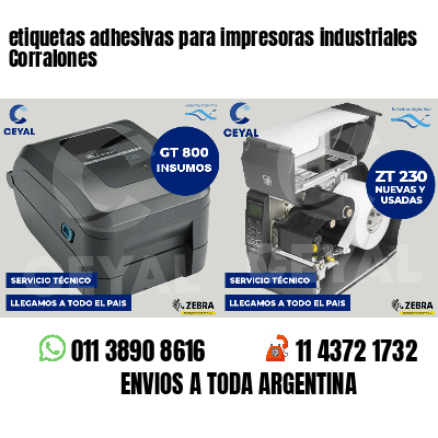 etiquetas adhesivas para impresoras industriales Corralones