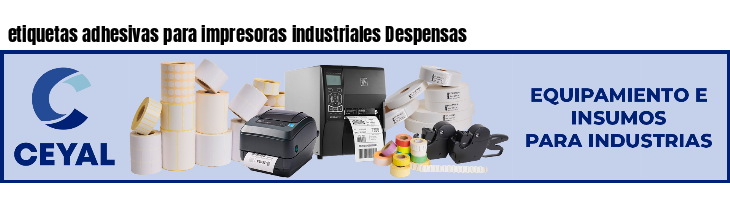 etiquetas adhesivas para impresoras industriales Despensas