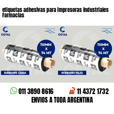 etiquetas adhesivas para impresoras industriales Farmacias