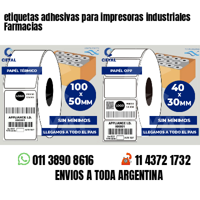 etiquetas adhesivas para impresoras industriales Farmacias