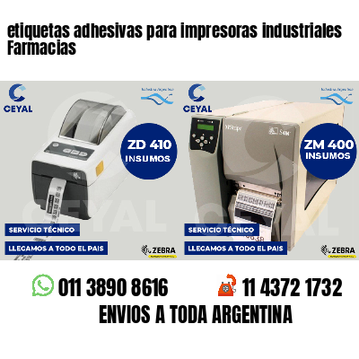 etiquetas adhesivas para impresoras industriales Farmacias