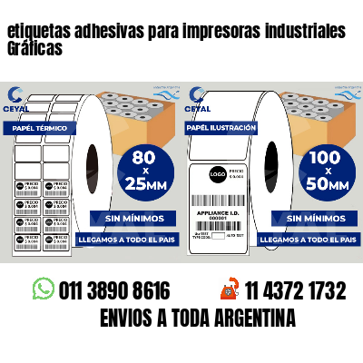 etiquetas adhesivas para impresoras industriales Gráficas