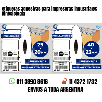 etiquetas adhesivas para impresoras industriales Kinesiología