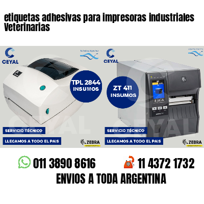 etiquetas adhesivas para impresoras industriales Veterinarias