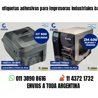 etiquetas adhesivas para impresoras industriales bazar