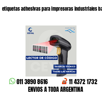 etiquetas adhesivas para impresoras industriales bazar