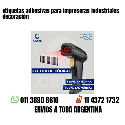 etiquetas adhesivas para impresoras industriales decoración