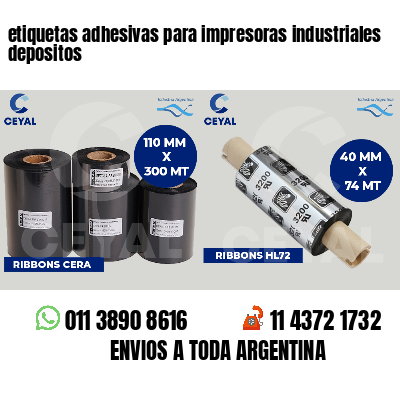 etiquetas adhesivas para impresoras industriales depositos