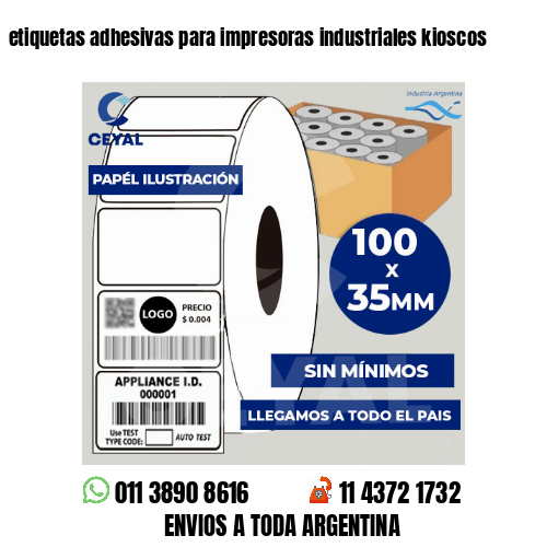 etiquetas adhesivas para impresoras industriales kioscos