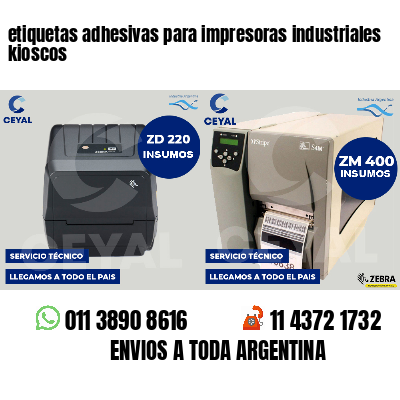 etiquetas adhesivas para impresoras industriales kioscos