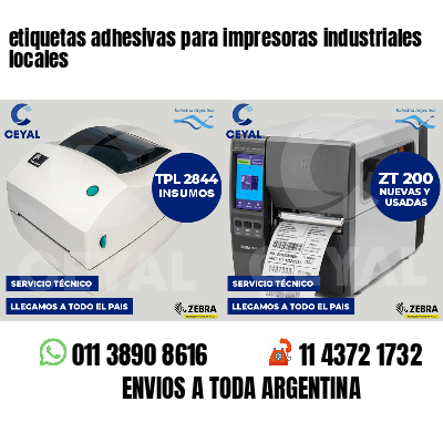 etiquetas adhesivas para impresoras industriales locales