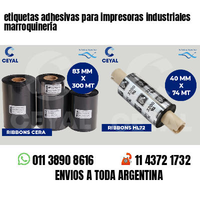 etiquetas adhesivas para impresoras industriales marroquinería
