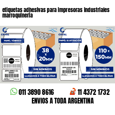 etiquetas adhesivas para impresoras industriales marroquinería