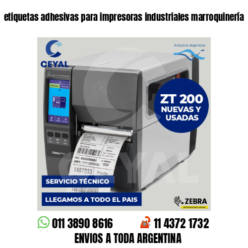 etiquetas adhesivas para impresoras industriales marroquinería