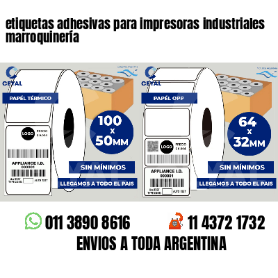 etiquetas adhesivas para impresoras industriales marroquinería