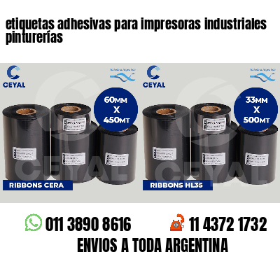 etiquetas adhesivas para impresoras industriales pinturerías