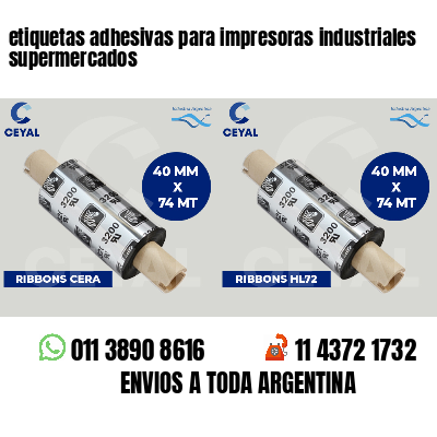 etiquetas adhesivas para impresoras industriales supermercados
