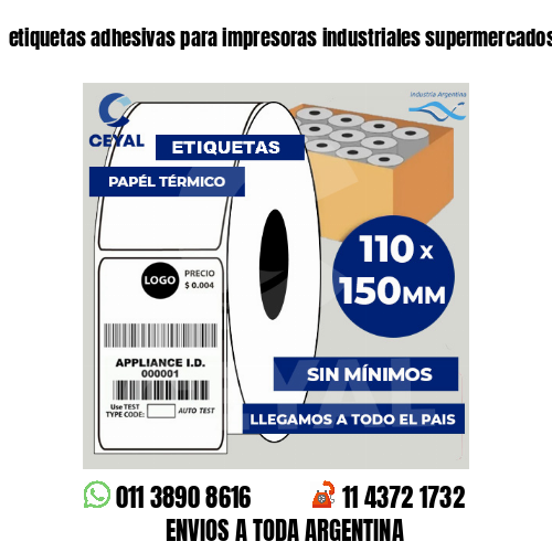 etiquetas adhesivas para impresoras industriales supermercados