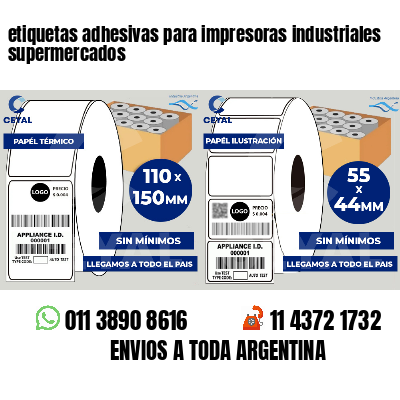 etiquetas adhesivas para impresoras industriales supermercados