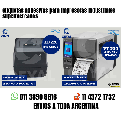 etiquetas adhesivas para impresoras industriales supermercados