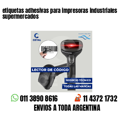 etiquetas adhesivas para impresoras industriales supermercados
