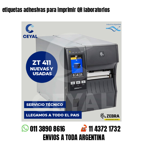etiquetas adhesivas para imprimir QR laboratorios