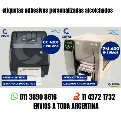 etiquetas adhesivas personalizadas alcolchados