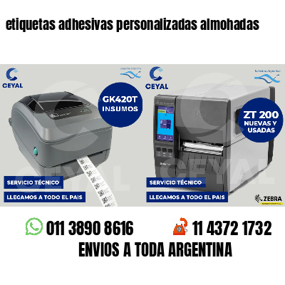 etiquetas adhesivas personalizadas almohadas