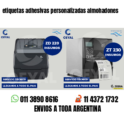 etiquetas adhesivas personalizadas almohadones