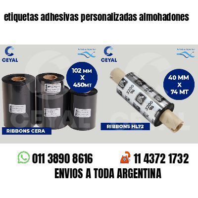 etiquetas adhesivas personalizadas almohadones