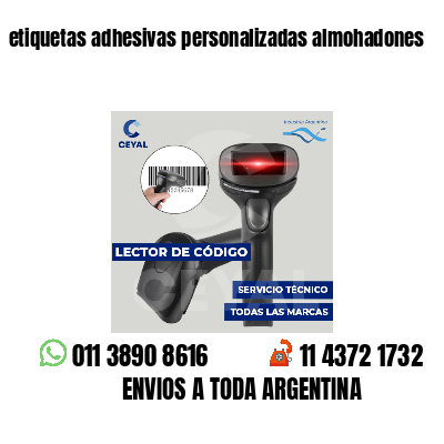 etiquetas adhesivas personalizadas almohadones