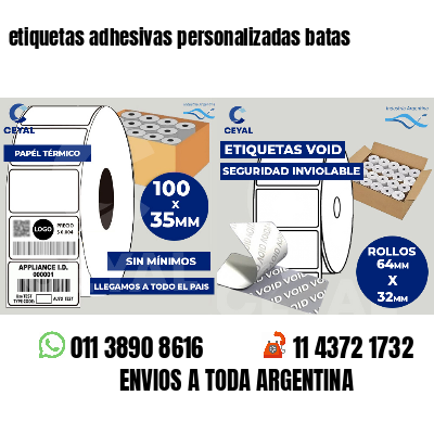 etiquetas adhesivas personalizadas batas
