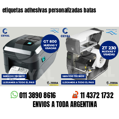 etiquetas adhesivas personalizadas batas