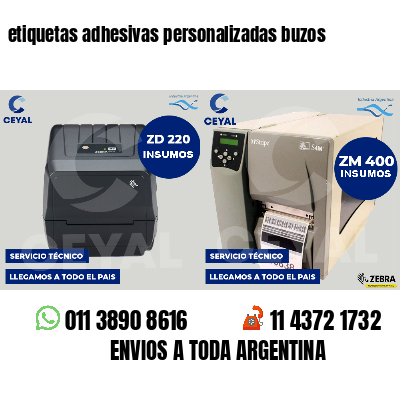 etiquetas adhesivas personalizadas buzos