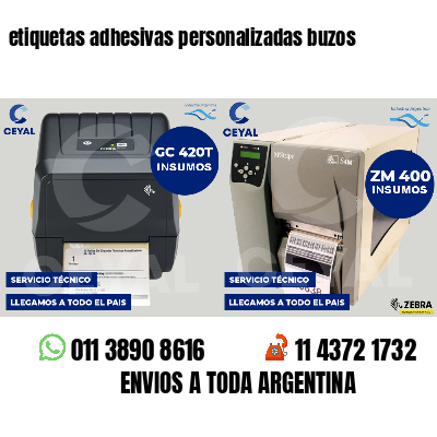 etiquetas adhesivas personalizadas buzos