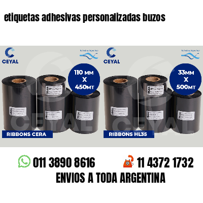 etiquetas adhesivas personalizadas buzos
