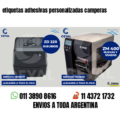 etiquetas adhesivas personalizadas camperas