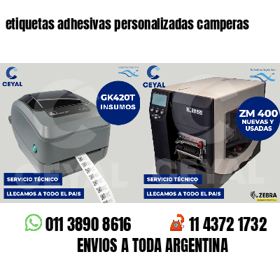 etiquetas adhesivas personalizadas camperas