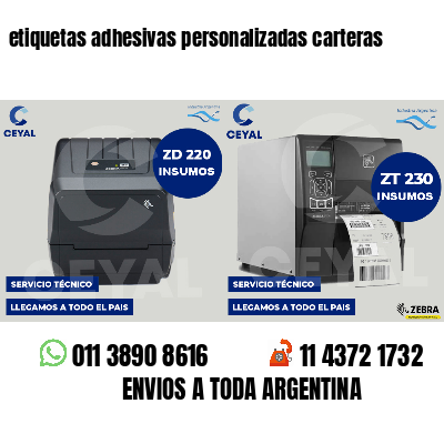 etiquetas adhesivas personalizadas carteras