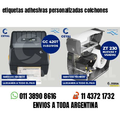 etiquetas adhesivas personalizadas colchones