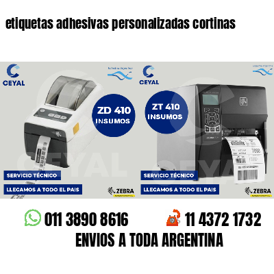 etiquetas adhesivas personalizadas cortinas