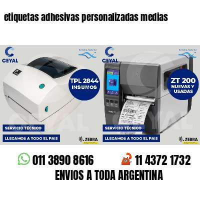 etiquetas adhesivas personalizadas medias